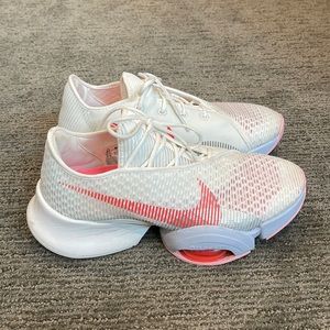 White with pink accents - Nike sneakers (size US 8.5)